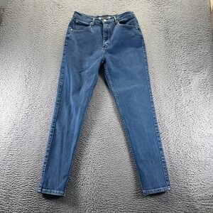 Daily Jeans Womens 16 Blue Cotton Denim Skinny Leg Faded Stretch Workwear Travel